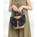 【デイリー/カゴバッグ/ミディアムサイズ】リボンかごバッグ | TRYSIL | 詳細画像3 