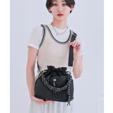 ブラック | 【ミディアムサイズ レジャー オールシーズン】パラコードハンドル2way巾着バッ… | TRYSIL