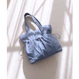 ブルー | ギャザーポケットトートバッグ | TRYSIL