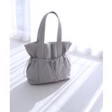 グレー | ギャザーポケットトートバッグ | TRYSIL