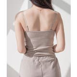 《ナチュ盛りtype》「ブラモネ」リブキャミ 浅V型 ノンワイヤー | tu-hacci  | 詳細画像30 