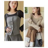 1.5倍盛りを叶えるリブ長袖ブラトップ 袖フレア 袖メロウ | tu-hacci  | 詳細画像12 