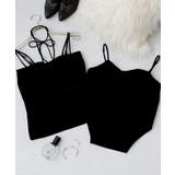 2WAYベロアモーニングルーティンブラトップブラトップ キャミソール レディース… | tu-hacci  | 詳細画像17 