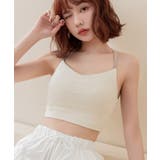 キナリ | リブクロップド丈3wayストラップ《BRAmone Basic Natural》 | tu-hacci 