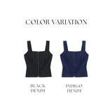 ジップデニムカップ付きビスチェ《BRAmone Fashion Glamorou… | tu-hacci | 詳細画像7
