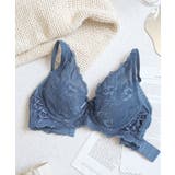 ダークブルー | 胸を小さく見せる着痩せブラ 着痩せ 胸が小さく見えるブラ | tu-hacci