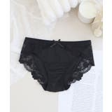 ブラック | フローリレースショーツ リボンタイプ ランジェリー | tu-hacci 