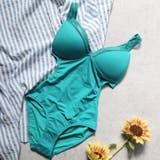 エメラルド | 水着 カーヴィカットバックオープンワンピース 5color | tu-hacci