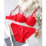 レッド | ブラジャー ショーツ セット《クリールレーンモールドカップブラ&ショーツ》 | tu-hacci