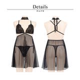 シャルムチュールベビードール＆サイドリボンTバックショーツ＆レースチョーカー | tu-hacci  | 詳細画像19 