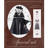 シャルムチュールベビードール＆サイドリボンTバックショーツ＆レースチョーカー | tu-hacci  | 詳細画像10 