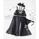 シャルムチュールベビードール＆サイドリボンTバックショーツ＆レースチョーカー | tu-hacci  | 詳細画像17 