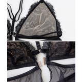 シャルムチュールベビードール＆サイドリボンTバックショーツ＆レースチョーカー | tu-hacci  | 詳細画像13 