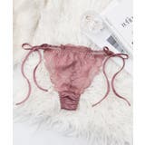 ピオニーレースTバックショーツ ブラック アッシュブラウン | tu-hacci  | 詳細画像6 