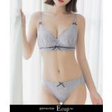 スモークブルー | vivanteダリアレースブラ&ショーツ 補正ブラに見えない脇肉撃退ブラ | tu-hacci