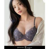 チャコールグレー | 《Bra Jelly》シャンテレースブラ【グラマーサイズ】 | tu-hacci