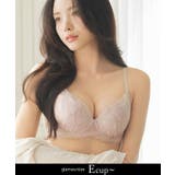 ピンクベージュ | 《BraJelly》フリリアレースブラ【グラマーサイズ】 | tu-hacci 