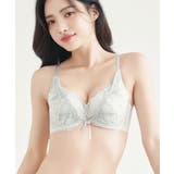 ペールグレー | 痛くない脇高谷間ブラ～Leeneシリーズ～ フルールシャワーカシュクールブラ ブ… | tu-hacci 