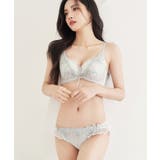 ペールグレー/Bタイプ | 痛くない脇高谷間ブラ&ショーツ～Leeneシリーズ～ | tu-hacci 