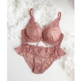 テラコッタ/Bタイプ(バックレースショーツ) | 痛くない脇高谷間ブラ&ショーツ～Leeneシリーズ～ フルールシャワーカシュクー… | tu-hacci 