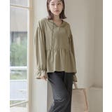 カーキ | 水陸両用フリルラッシュガード 上下セット 日焼け防止 | tu-hacci 