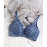 グレイッシュブルー | ノンワイヤー 1 5倍盛りブラ | tu-hacci