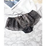 チャコールグレー | ピオニーレースアップショーツ【ショーツ単品】【tu-hacci】 | tu-hacci