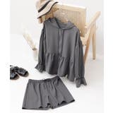 チャコールグレー | 水陸両用ラッシュガードジップパーカー&ショートパンツ ラッシュガード 上下セット | tu-hacci