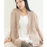 ベージュ | 接触冷感シアージャケット | tu-hacci 