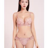 ピンク/Aタイプ | 《ぷにぷにブラ》リボンレースブラ＆ショーツ | tu-hacci 