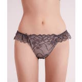 チャコールグレー | 《ぷにぷにブラ》リボンレースフルバックショーツ | tu-hacci 