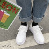 ホワイト | スニーカー 靴 シューズ カジュアル 厚底 ローカット シンプル レディース | TwoGates 