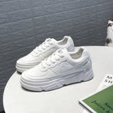 スニーカー 靴 シューズ カジュアル 厚底 ローカット シンプル レディース | TwoGates  | 詳細画像3 