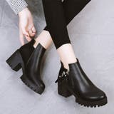 ブーツ ショートブーツ 靴 シューズ チャンキーヒール レディース | TwoGates  | 詳細画像4 