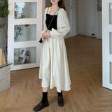 ワンピース ワンピ 長袖 重ね着風 レディース | TwoGates  | 詳細画像4 