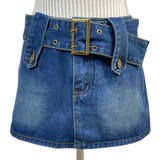 スカート ミニスカート デニム スカート ベルト付 レディース | TwoGates  | 詳細画像9 