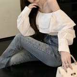 シャツ ブラウス 長袖 トップス オフショルダー カットソー レディース | TwoGates | 詳細画像2