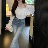 シャツ ブラウス 長袖 トップス オフショルダー カットソー レディース | TwoGates | 詳細画像6