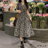 ブラック | ワンピース ワンピ 半袖 フレア カジュアル レディース | TwoGates 