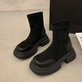 ブーツ ショートブーツ 厚底 靴 シューズ シンプル レディース | TwoGates  | 詳細画像3 