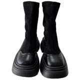 ブーツ ショートブーツ 厚底 靴 シューズ シンプル レディース | TwoGates  | 詳細画像6 