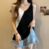 カットソー トップス ノースリーブ カジュアル シンプル レディース | TwoGates  | 詳細画像1 