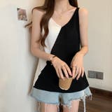 カットソー トップス ノースリーブ カジュアル シンプル レディース | TwoGates  | 詳細画像3 