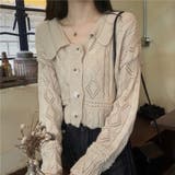 ニットカーディガン トップス 長袖 セーター 薄手 レディース | TwoGates  | 詳細画像3 