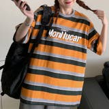 カットソー ボーダー Tシャツ 半袖 トップス ビッグシルエット レディース | TwoGates  | 詳細画像2 