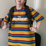 カットソー ボーダー Tシャツ 半袖 トップス ビッグシルエット レディース | TwoGates  | 詳細画像5 