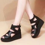 厚底サンダル サンダル 靴 シューズ ウェッジソール シンプル レディース | TwoGates | 詳細画像1