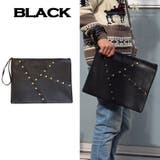 パッチワーク スタッズ クラッチバッグ | UCN | 詳細画像6 