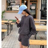 主役級のクルーネック無地トレーナーショートパンツ2点セットアップ | Ulysses | 詳細画像5 