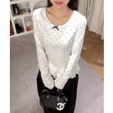 フリル長袖ドット柄Tシャツ | Ulysses | 詳細画像6 